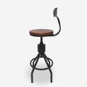 Junt Adjustable Vintage Industrial Bar Kitchen Stool with Backrest Sale