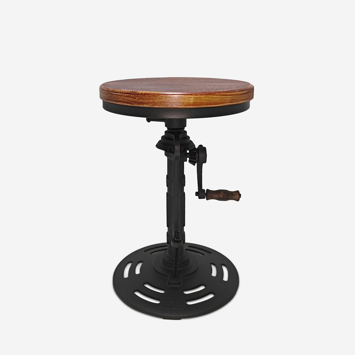 Zunor Adjustable Vintage Industrial Bar Stool with Crank Promotion