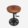 Zunor Adjustable Vintage Industrial Bar Stool with Crank Offers