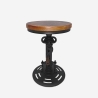 Zunor Adjustable Vintage Industrial Bar Stool with Crank Sale