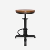 Helix Vintage Industrial Style Adjustable Screw Bar Stool Offers
