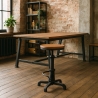 Helix Vintage Industrial Style Adjustable Screw Bar Stool On Sale