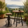 Ziblo Adjustable Vintage Industrial Bar Stool with Footrest On Sale