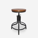 Skape Industrial Style Adjustable Screw Bar Kitchen Stool Promotion
