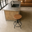 Skape Industrial Style Adjustable Screw Bar Kitchen Stool On Sale