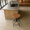 Skape Industrial Style Adjustable Screw Bar Kitchen Stool On Sale