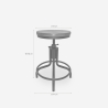 Skape Industrial Style Adjustable Screw Bar Kitchen Stool Sale