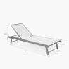 Set of 20 Rimini Aluminum Garden Loungers with Wheels 
