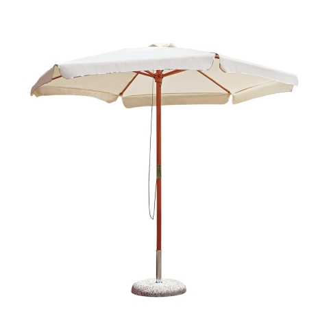 Gharab Wooden Center Pole Garden Umbrella 285cm Promotion