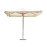Seyram Rectangular Garden Umbrella 3x4 with Central Wooden Pole Promotion