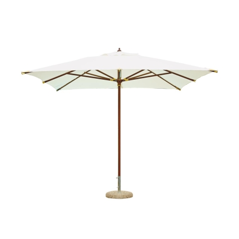 Zamoti 3x3 Wooden Garden Umbrella with Central Pole Promotion