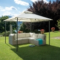3x3 Garden Gazebo in Iron, Ecru Anthracite, Illinois On Sale