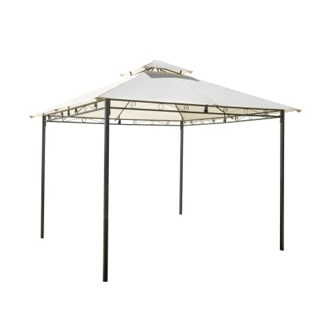 3x3 Garden Gazebo in Iron, Ecru Anthracite, Illinois Promotion