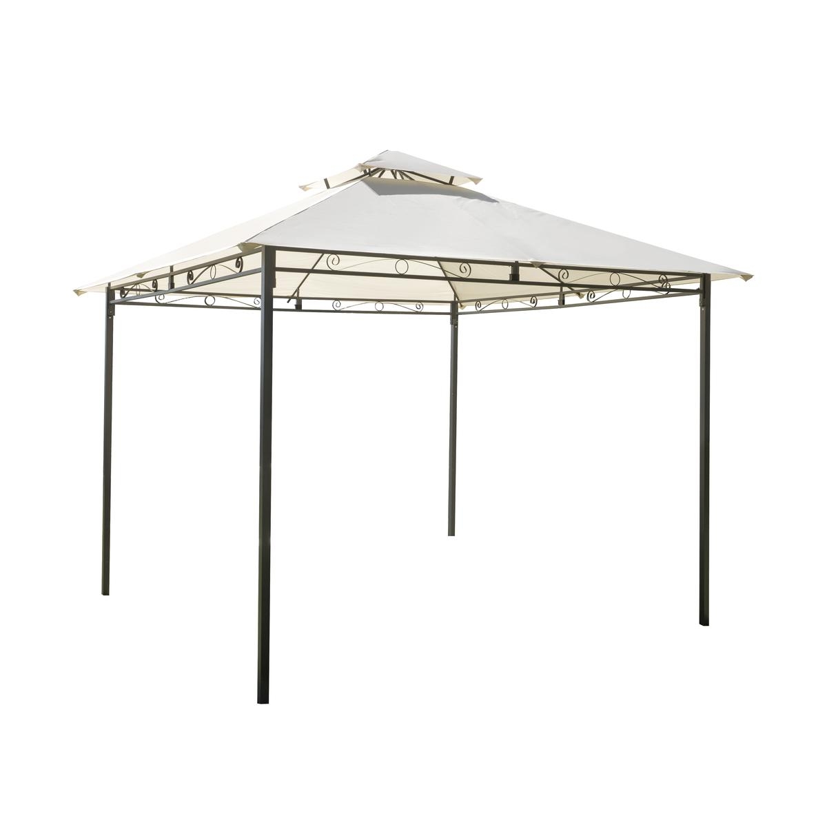 3x3 Garden Gazebo in Iron, Ecru Anthracite, Illinois Promotion