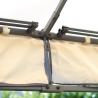 3x3m Oregon Metal Garden Gazebo with Mosquito Netting Offers