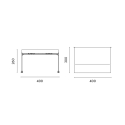 Kansas Wall-Mounted Iron Pergola 3x4m for Outdoors Sale