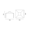 3x3 Garden Gazebo in Iron, Ecru Anthracite, Illinois Discounts