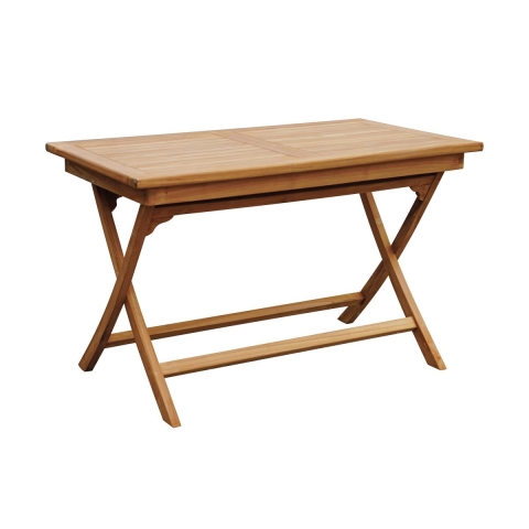Lipari Folding Teak Wood Garden Table 80x120cm Promotion