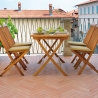 Lipari Folding Teak Wood Garden Table 80x120cm Sale