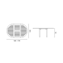Expandable Outdoor Teak Wood Table for 8, Capraia Catalog