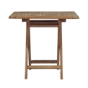 Vulcano Outdoor Folding Teak Wood Table 80x80cm Sale