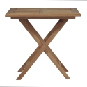 Vulcano Outdoor Folding Teak Wood Table 80x80cm Offers