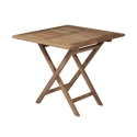 Vulcano Outdoor Folding Teak Wood Table 80x80cm Promotion