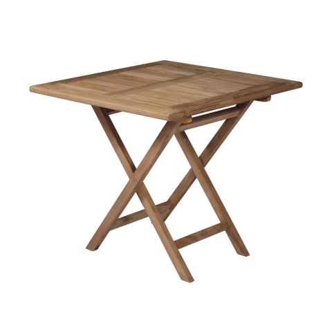 Vulcano Outdoor Folding Teak Wood Table 80x80cm Promotion