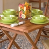 Vulcano Outdoor Folding Teak Wood Table 80x80cm Discounts