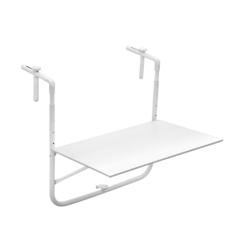 White Folding Outdoor Table for Balconies 60x52cm Ringhiera Promotion