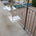 White Folding Outdoor Table for Balconies 60x52cm Ringhiera On Sale