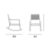 Modern Aluminum Rocking Chair with Cushion Tayuva Bulk Discounts