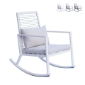 Modern Aluminum Rocking Chair with Cushion Tayuva Promotion