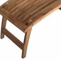 Teak Wood Reclining Sun Lounger for Garden Streamer Discounts