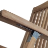 Teak Wood Reclining Sun Lounger for Garden Streamer Catalog