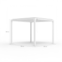 Guadalupe 3x3m Manual Bioclimatic Aluminum Garden Pergola 