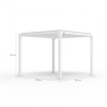 Guadalupe 3x3m Manual Bioclimatic Aluminum Garden Pergola 