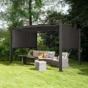 Barbados 3x4m Rectangular Aluminum Outdoor Garden Gazebo 