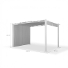 Barbados 3x4m Rectangular Aluminum Outdoor Garden Gazebo 