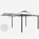 Gazebo 33x33 metri giardino bar veranda mercato pagoda Antigua Discounts