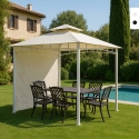 Gazebo 3.3x3.3 metres garden bar veranda market pagoda Antigua uv Offers