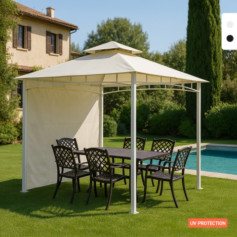Gazebo 3.3x3.3 metres garden bar veranda market pagoda Antigua uv Promotion