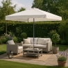 Eden 3x2M Rectangular Garden Parasol With Aluminium Pole And Weather-Resistant Canopy Catalog