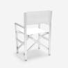 2 Portable Folding Beach Chairs, Aluminum & Textilene, Regista Gold 