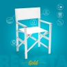 2 Portable Folding Beach Chairs, Aluminum & Textilene, Regista Gold Discounts