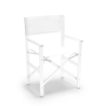 Regista Gold White Folding Beach Chair in Aluminum and White Textilene Promotion