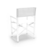 Regista Gold White Folding Beach Chair in Aluminum and White Textilene Choice Of
