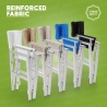2 Portable Folding Beach Chairs, Aluminum & Textilene, Regista Gold 