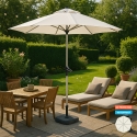 Eden 3 m Large Octagonal Aluminium Garden Parasol Outdoor Promotion