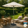 Eden 3 m Large Octagonal Aluminium Garden Parasol Outdoor Promotion